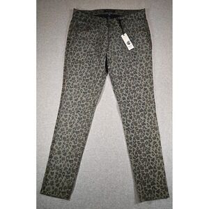 Rocawear Classic Jean Pant Womens Size 18 Safari Leopard Print Denim Jeans NWT